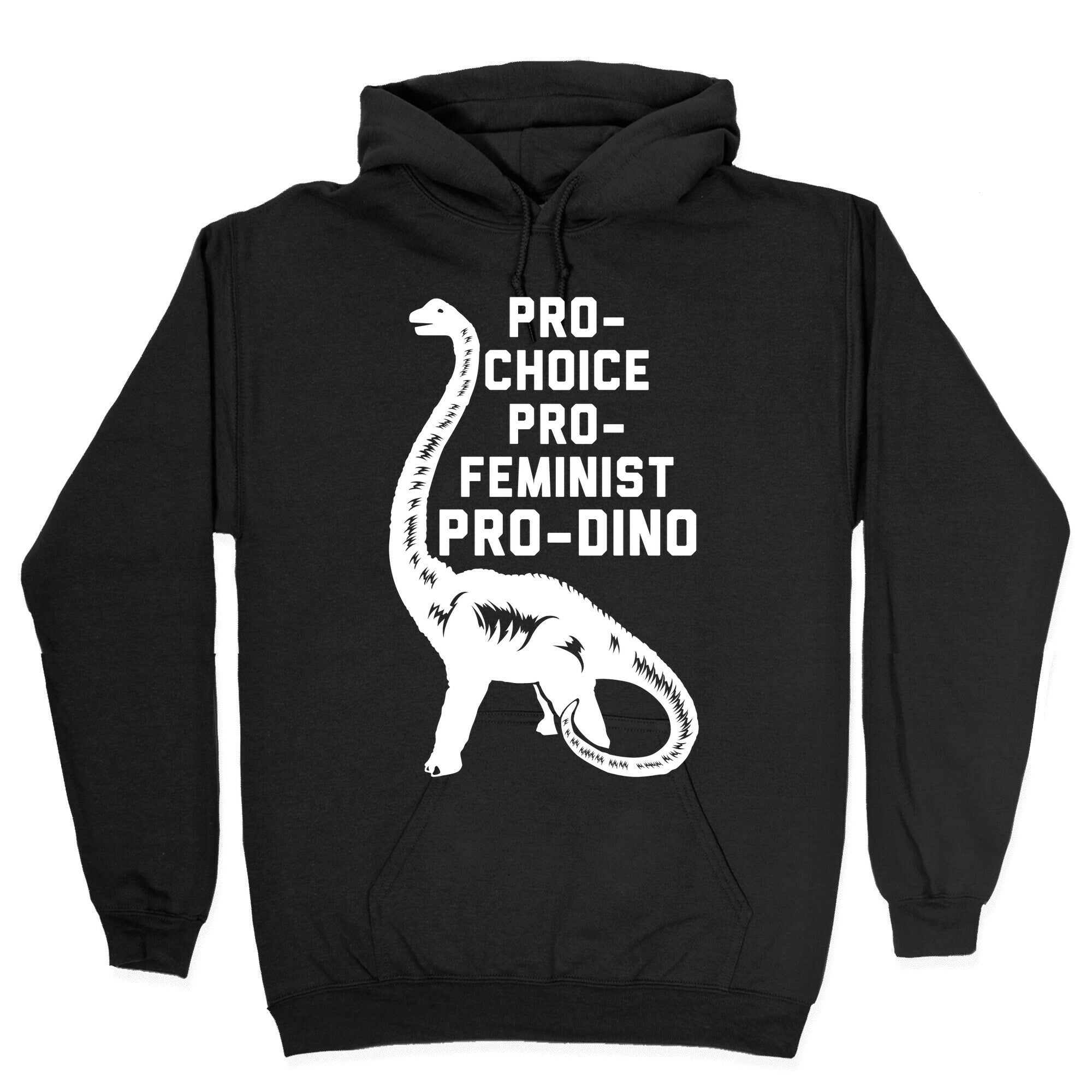 Pro-Choice Pro-Feminist Pro-Dino Hoodie